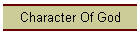 Character Of God